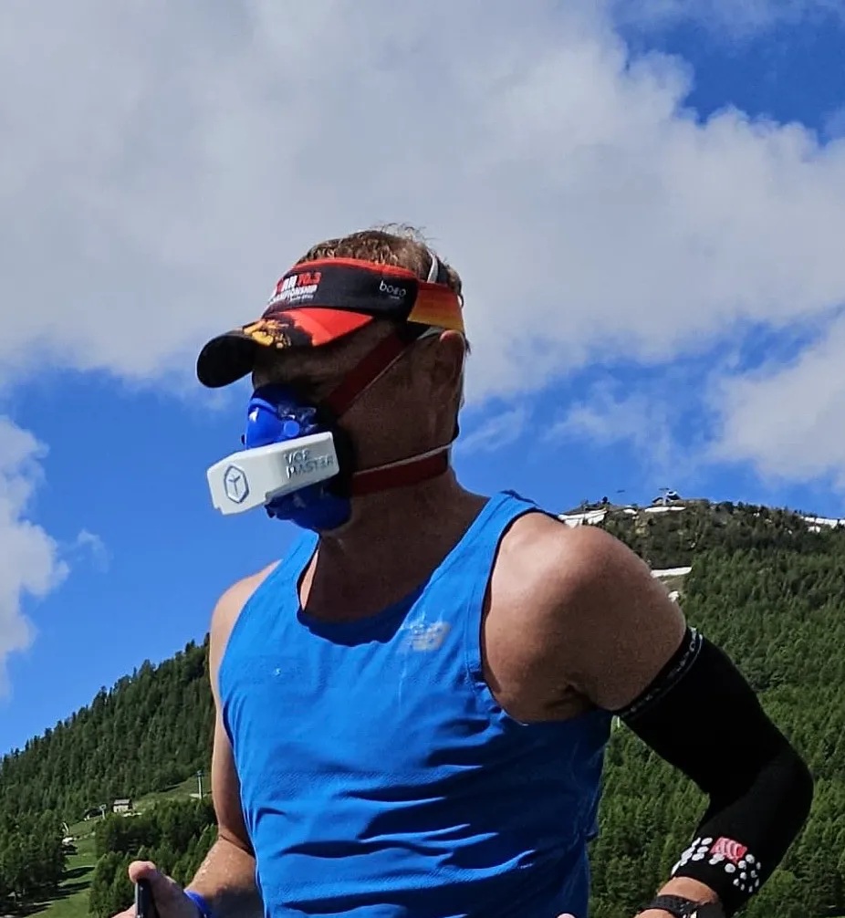 Runner during field performance testing